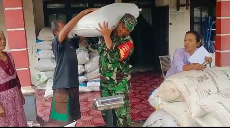 Babinsa Damarwulan Pelda Abdul Munif Dampingi Kegiatan SERGAB di Desa Damarwulan